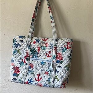 Vera bradley Retired Shore Thing Nautical Pattern Tote Bag